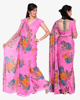 Vishnu Pink Color Saree - Silk
