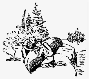 Repairing A Canoe Svg Clip Arts 600 X 536 Px