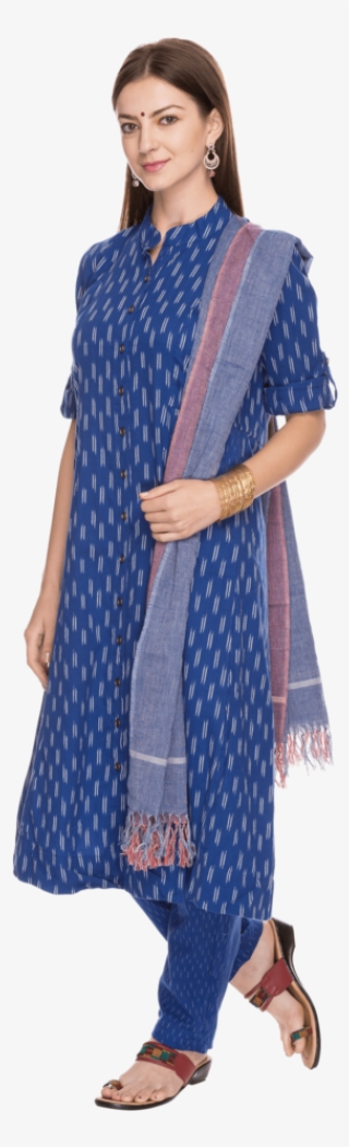 Womens Printed Salwar Suit - Silk