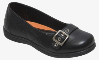 Girls School Shoes Black - Slip-on Shoe