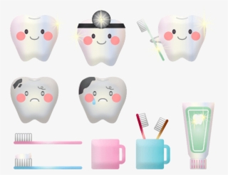 Teeth Hygiene Icons - Tooth