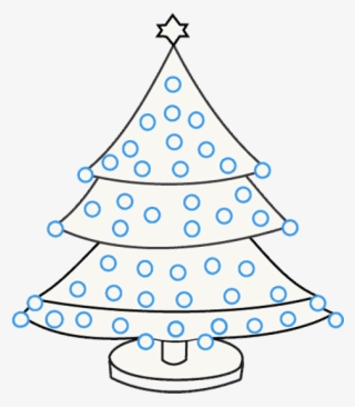 How To Draw Christmas Tree - School Drawing Christmas Tree