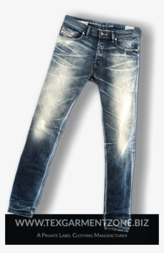 Mens Black Silicon Stone Washed Jeants Pant - Jeans Clothes Png