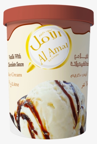 Vanilla With Choco Sauce 500 Ml - Soy Ice Cream
