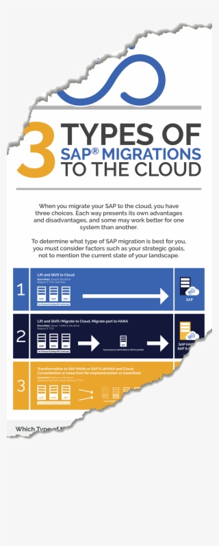 Infographic Form 3 Types Of Sap Migrations To The Cloud - Poster