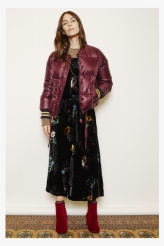 Burgundy Very Short Puffa Jacket Purplepffajacket2