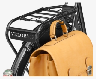 Velorbis Rear Carrier With Hook For Bag - Bicycle Leather Briefcase Carrier