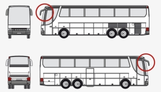 even complicated vehicle contours prove no problem - car bus side by side