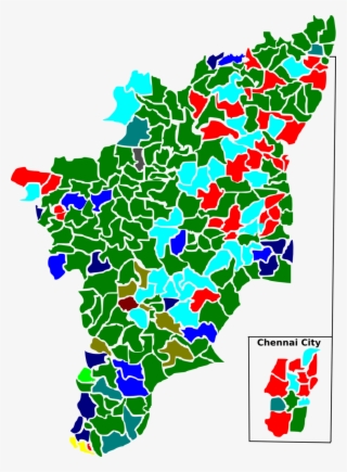 1980 Tamil Nadu Legislative Election Map By Parties - Tamil Nadu Mla Constituency Map