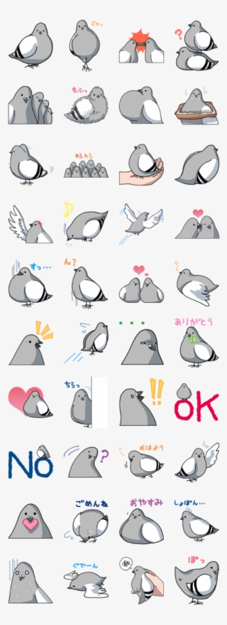 Line Sticker, Line Store, Pigeon,