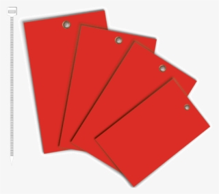 Red Write-on Vinyl Tag - Cardstock Equipment Tags