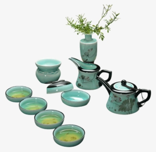 Celadon Green Tea Set - Ceramic