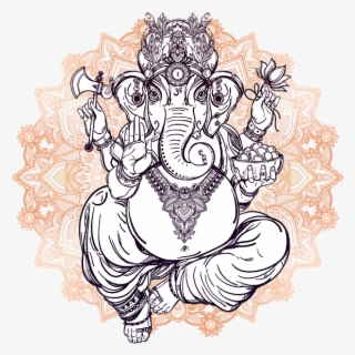 Click And Drag To Re-position The Image, If Desired - Ganesh Png Black And White