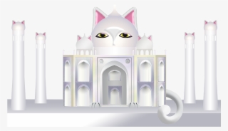 Ninjacat Visits The Taj Mahal - Cat