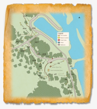Oahe Downstream Recreation Area Disc Golf Course - Oahe Downstream Campground 1 Map