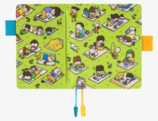 All Kinds Of People Are Laying On Picnic Blankets On - Hobonichi Techo