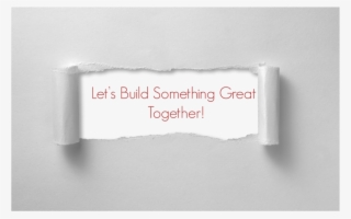 Lets Build Something Great Together - Facial Tissue