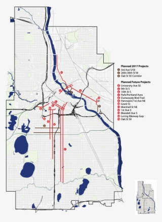 Bikeways Map - Minneapolis