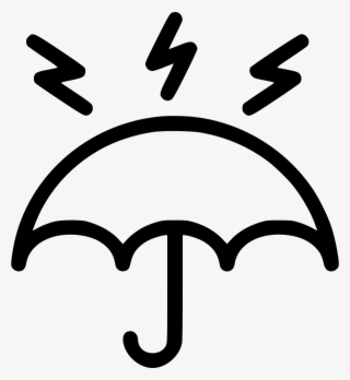 Umbrella Rainfall Thunder Lightning Protection Safety - Bmth Umbrella Png