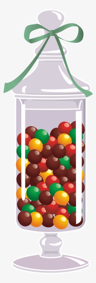 Конфеты, Шоколад - Candy In A Jar Png Vector