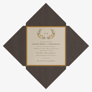 Flower Crown Wedding Invitation - 45th Infantry Division
