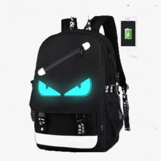 Glowing Backpack Usb Charger - School Bag For Men