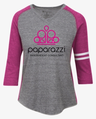 Paparazzi 229345 Holloway Ladies' Vintage V Neck T - Paparazzi Independent Consultant Logo Tshirts