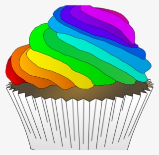 Cupcake Clipart Summer - Cupcake Png Clipart Rainbow