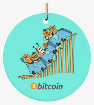 bitcoin rollercoaster christmas tree ornament - bitcoin accepted