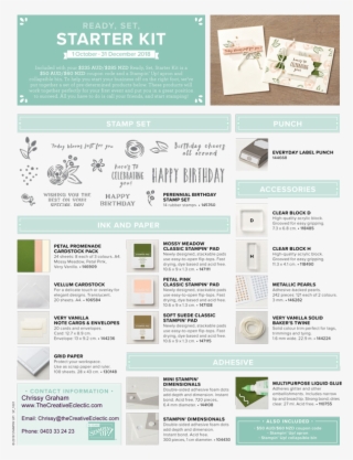 Can't Choose What You Want In Your Stampin' Up Starter - Brochure