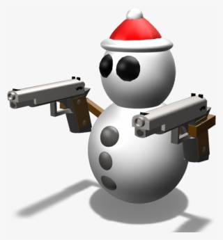 Snowman With Guns - Handgun