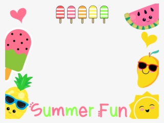 No Logo Transparent Summer Fun Fruit Manycam Borders - Summer Fun Border