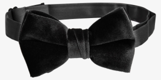Black Velvet Bow Tie - Headband