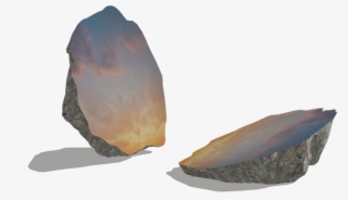 Computer Graphic Of "split Rock' - Sarah Sze Split Stone