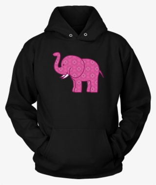 Pink Baby Elephant Hoodie - I M A Journalist What's Your Superpower