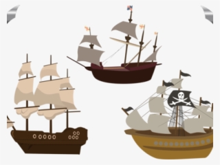 Sailing Boat Clipart Ship Wheel - Pirate Ship Clipart Png