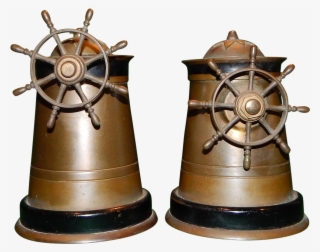 1920s Nautical/maritime Brass Ship Wheel Ashtray And - Brass