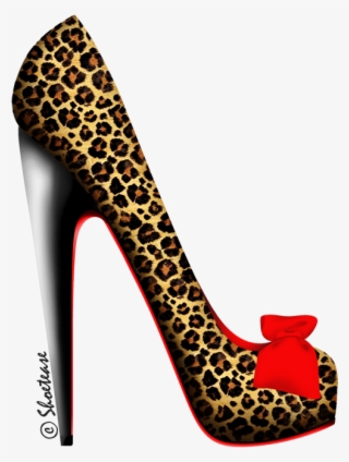 544 X 707 3 - Cheetah Print Shoe Clipart