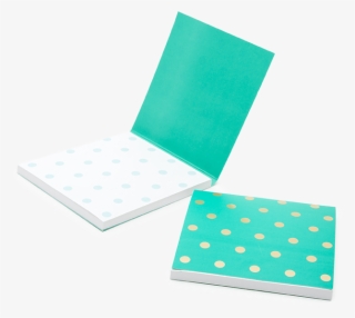 Shimmer Teal Sticky Notes Midi Polka - Art Paper