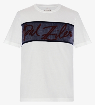 White Pal Zileri T-shirt With Velvet Logo - Active Shirt