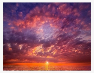 Sunrise Water Clouds Background Overlay - Landscape