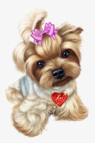 Puppy Chiot Tubes Chiots Cute Puppies Animal Amour - Yorkie Valentine Animated