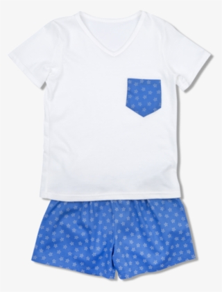 amiki ss18 pyjamas leon blue stars - board short