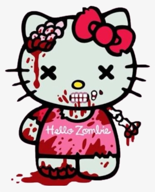Zombie Clipart Hello Kitty - Hello Kitty Zombie Png