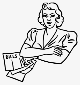 This Free Icons Png Design Of Retro Bills Lady