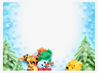 Winter Snow Clipart Frame - Happy New Year