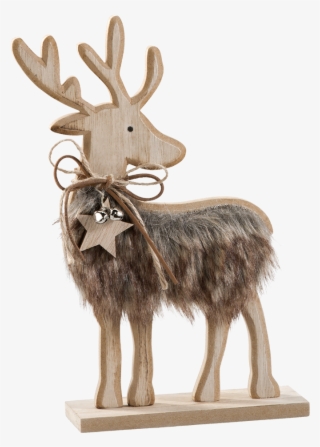 Rustic Reindeer With Bow