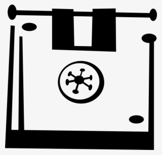 Vector Illustration Of Floppy Disk Digital Storage