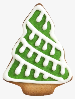 Peppermint And Candy Cakes Tree Cookie - Gingerbread Cookie Christmas Tree Png