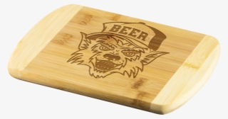 Werewolf Beer Hat Round Edge Wooden Cutting Board Cutting - Plywood